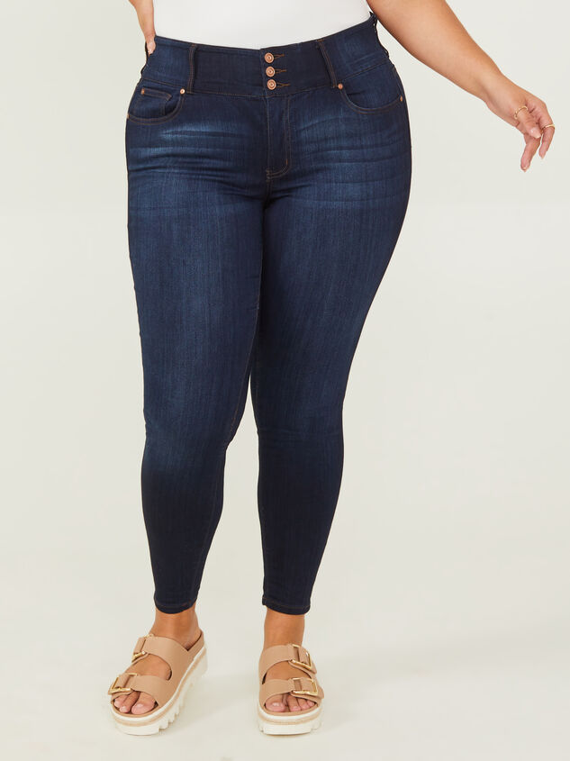 Waist Smoothing Skinny Jeans - Goldie Detail 2 - ARULA