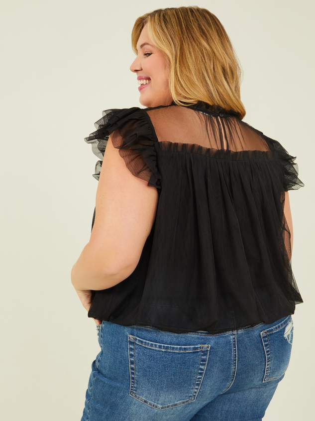 Lydia Tulle Top Detail 4 - ARULA