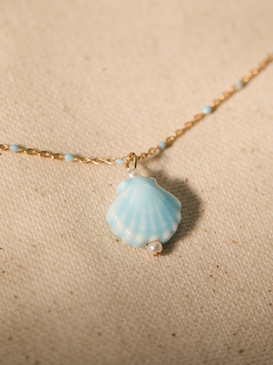 Seashell Charm Necklace - ARULA