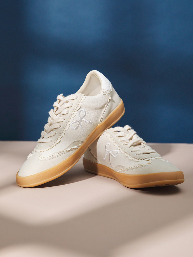 Julie Bow Lace Sneakers Detail 2 - ARULA