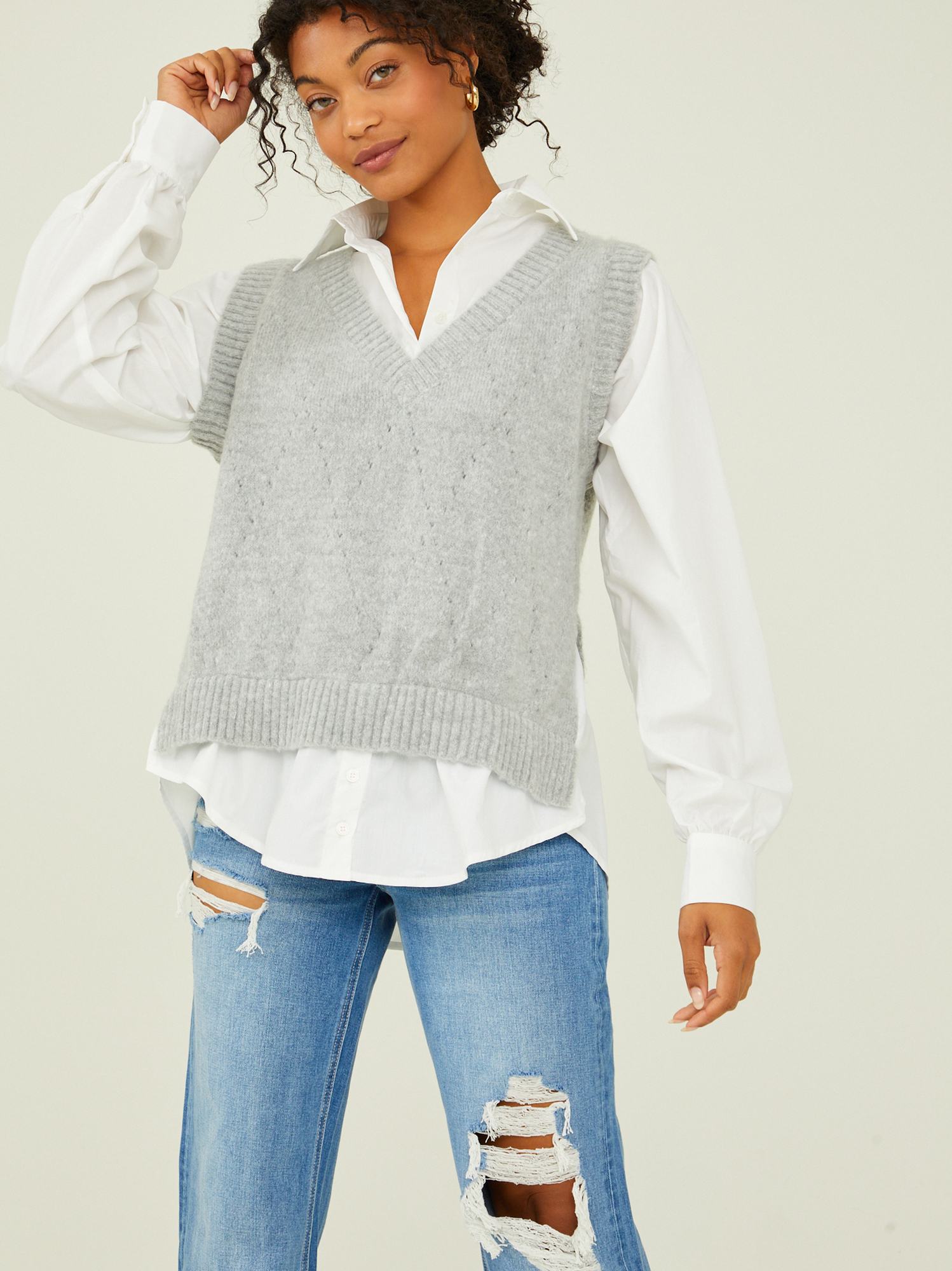 Kienna Layered Twofer Sweater