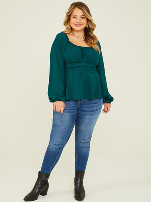 Charlotte Peplum Top - ARULA