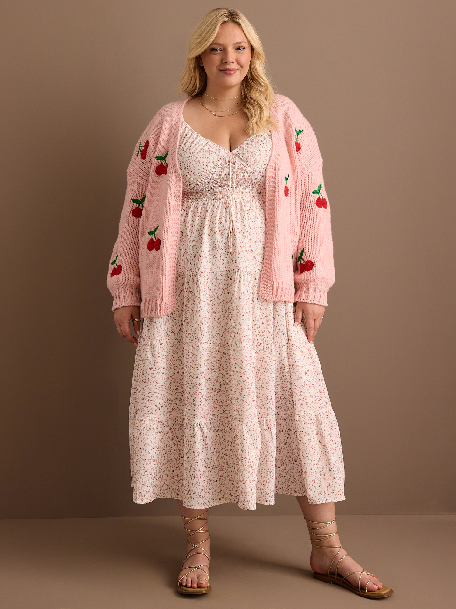 Charley Cheery Cardigan in Pink | Arula