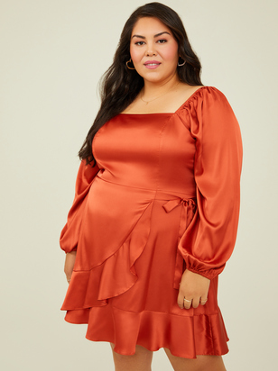 Ingrid Satin Dress - ARULA