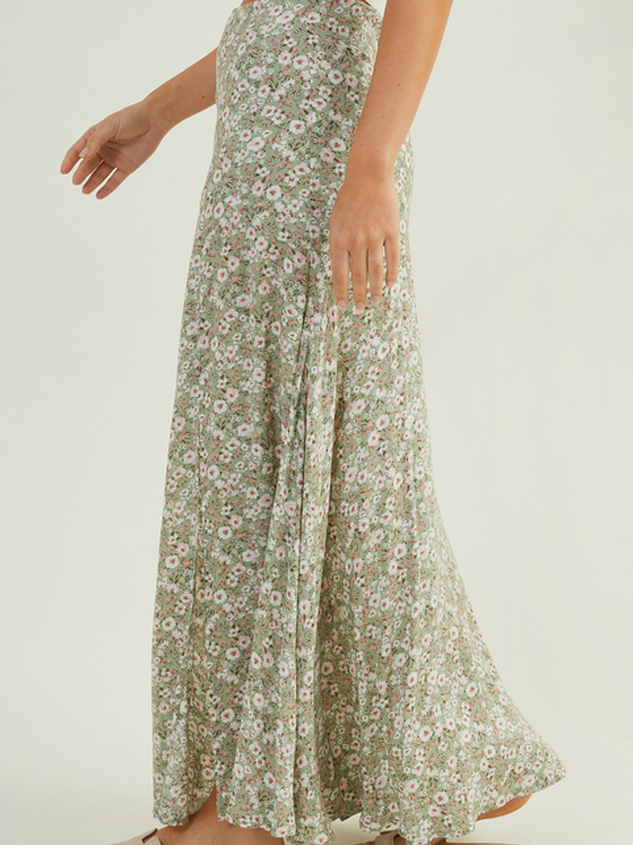 Faith Floral Maxi Skirt Detail 3 - ARULA