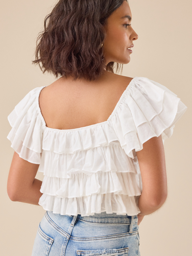 Simone Ruffle Top Detail 4 - ARULA