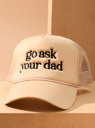 Go Ask Your Dad Embroidered Hat - ARULA - 