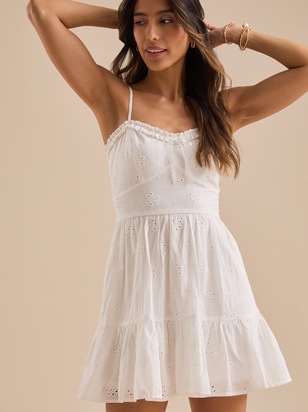 Emberlynn Eyelet Mini Dress - ARULA - 