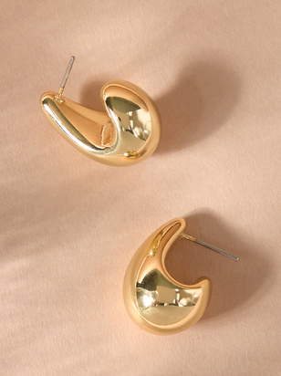 Nugget Hoop Earrings - ARULA