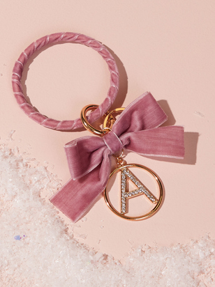 Velvet Monogram Keychain - A - ARULA