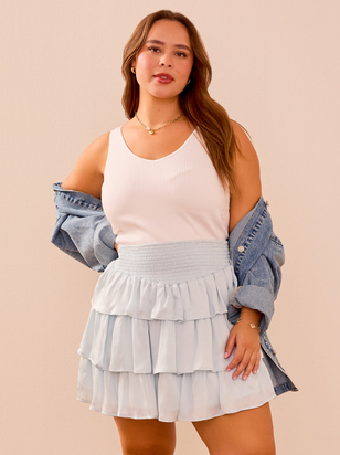 Dani Tiered Mini Skirt - ARULA