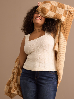 Leigha Checkered Cardigan - ARULA