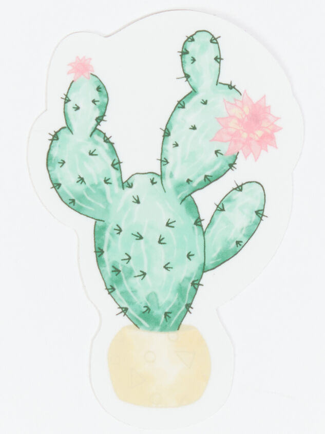 Blooming Cactus Sticker Detail 2 - ARULA