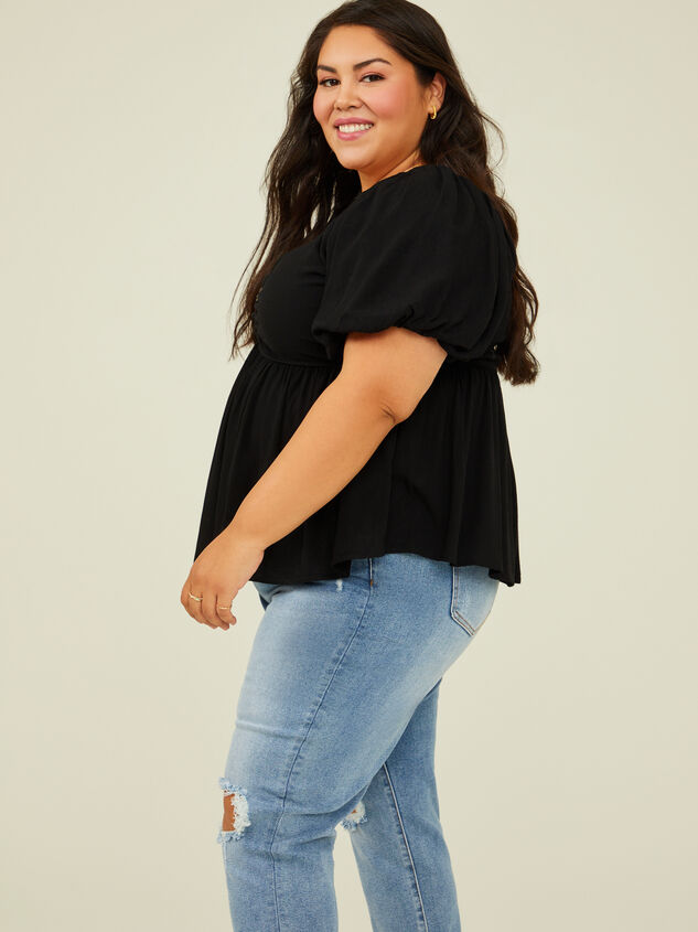 Ophelia Puff Sleeve Top Detail 3 - ARULA