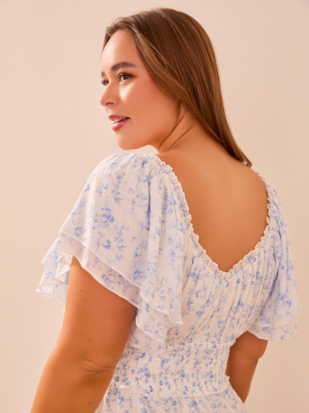 Dallis Floral Maxi Dress Detail 5 - ARULA