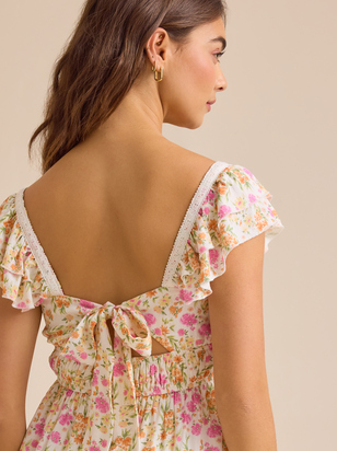 Isabella Floral Mini Dress - ARULA