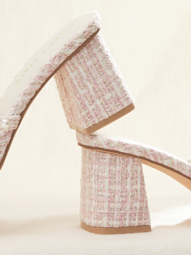 Opal Plaid Heels Detail 3 - ARULA