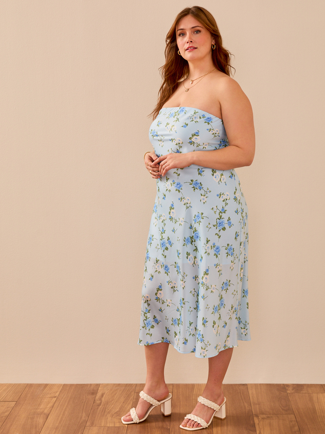 Raelynn Satin Midi Dress Detail 3 - ARULA