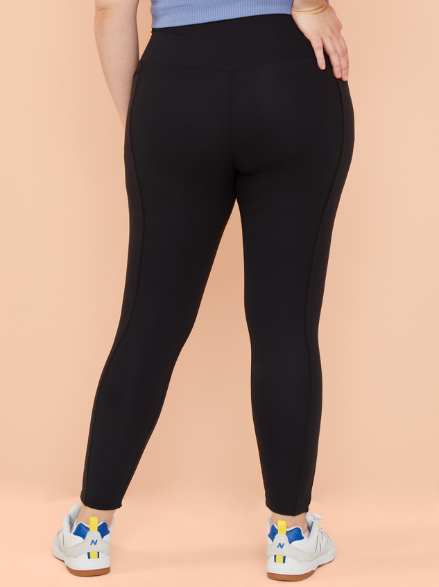 Ace Crossover Straight Leggings Detail 4 - ARULA