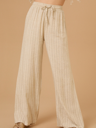 Hollis Striped Linen Pants - ARULA