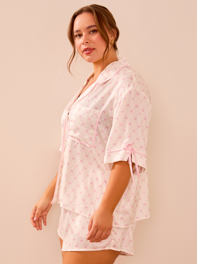 Stacie Satin Bow Top Detail 4 - ARULA