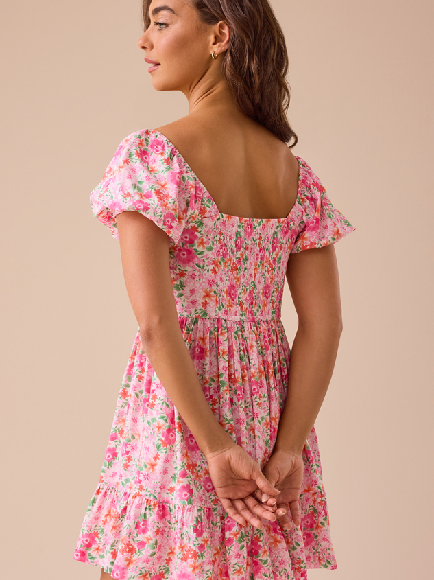 Collie Floral Mini Dress Detail 5 - ARULA