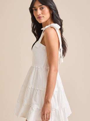 Ava Clip Dot Mini Dress - ARULA