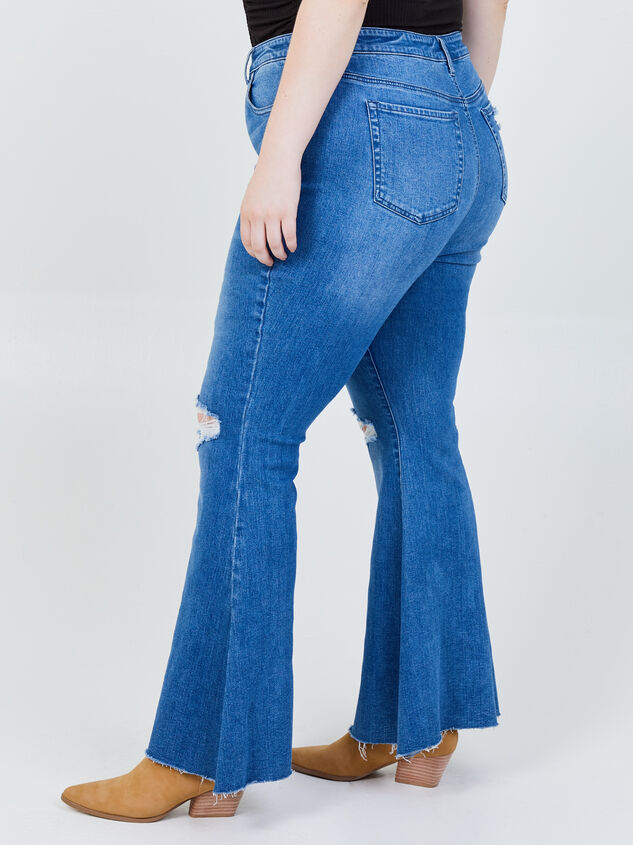 Alyssa Incrediflex Flare Jeans Detail 3 - ARULA