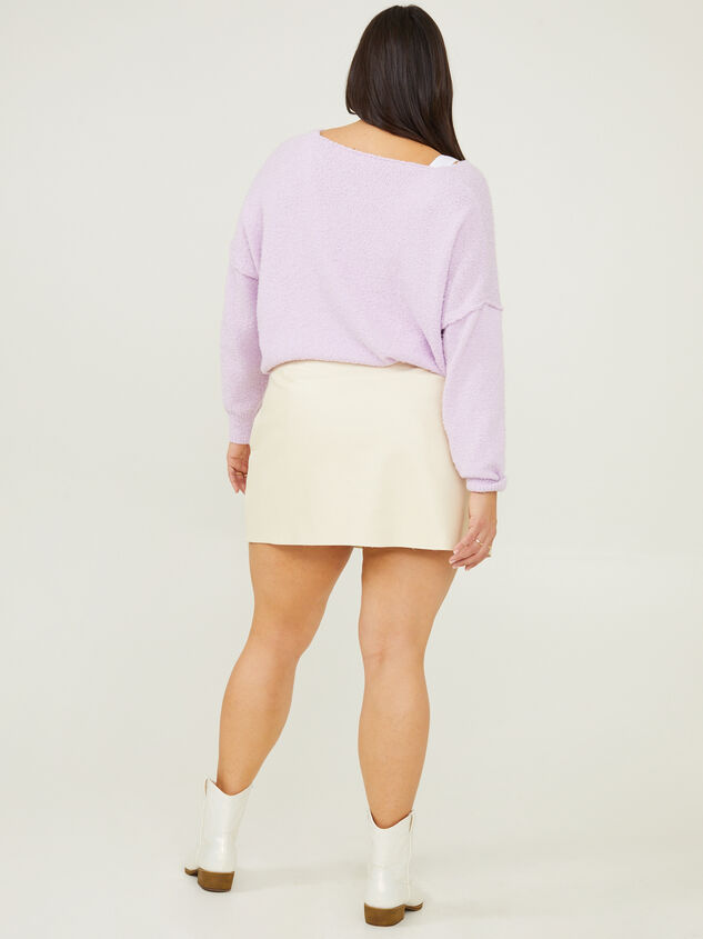 Naomi Leather Skirt Detail 4 - ARULA