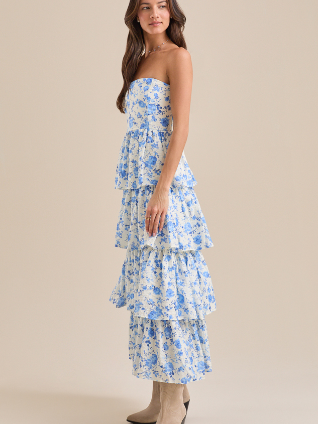 Halina Floral Maxi Dress Detail 4 - ARULA