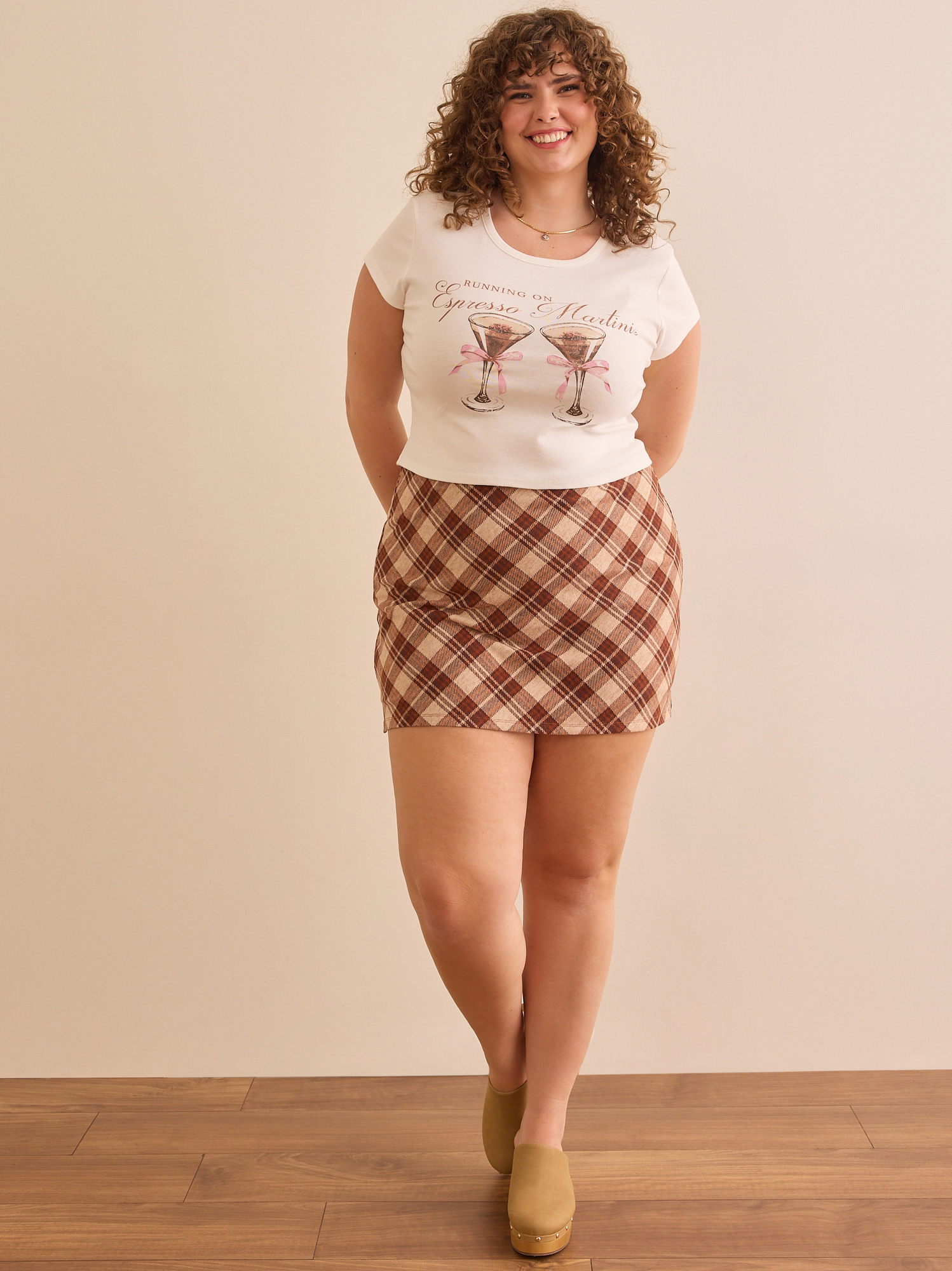 Brown running skirt online