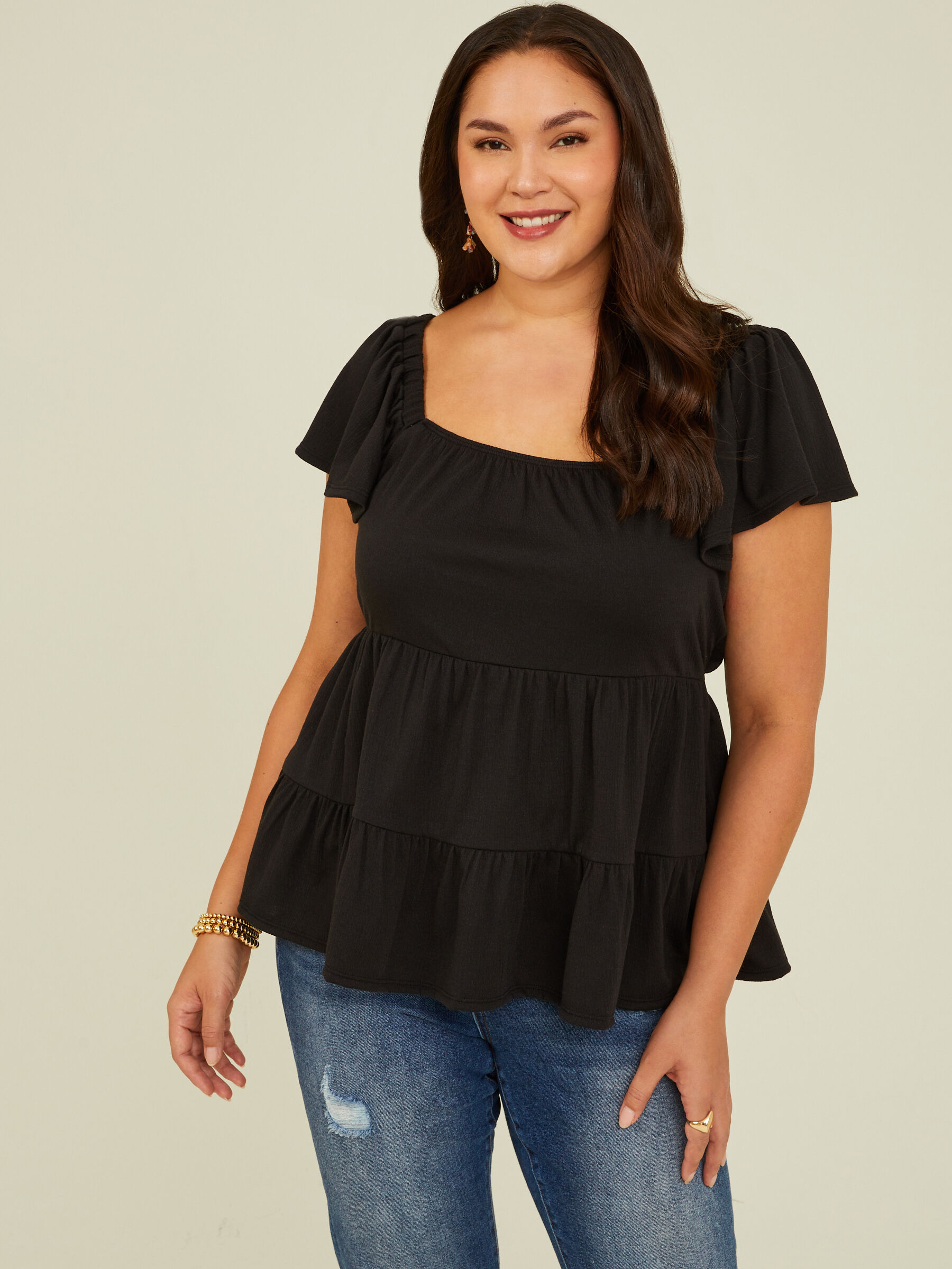 Polly Tiered Babydoll Top