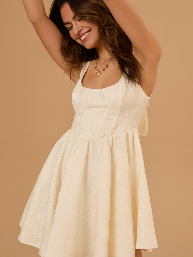 Carissa Corset Mini Dress Detail 3 - ARULA