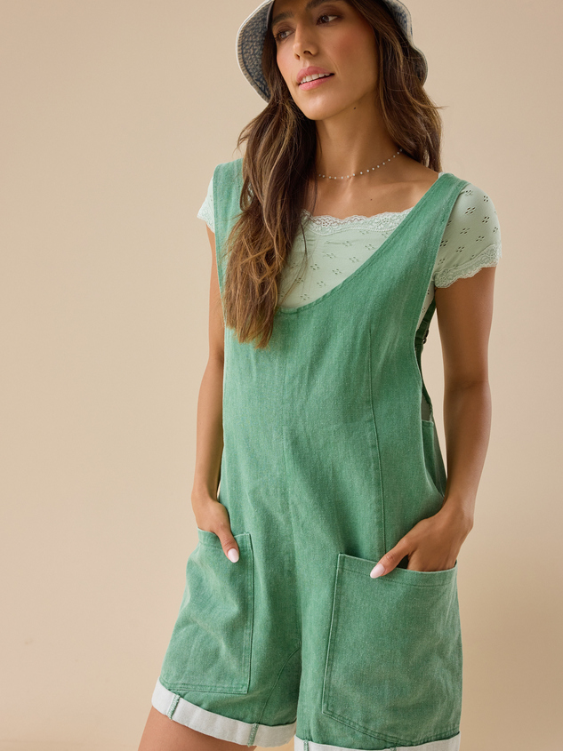 Sally Sleeveless Shortalls - ARULA