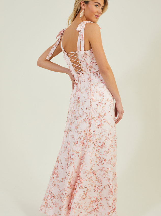 Jacindy Floral Maxi Dress Detail 2 - ARULA