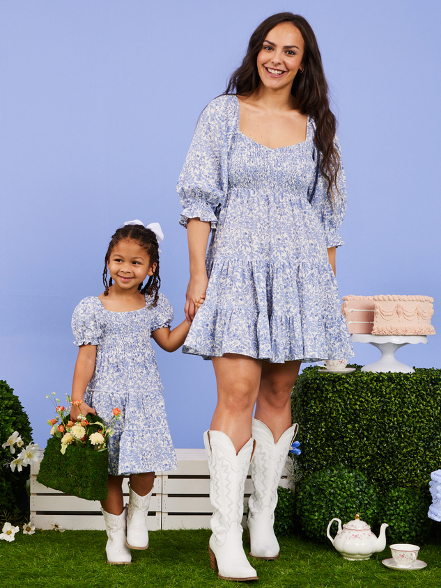 Evelyn Floral Toddler Dress - ARULA