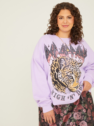 Def Leppard Oversized Sweatshirt - ARULA