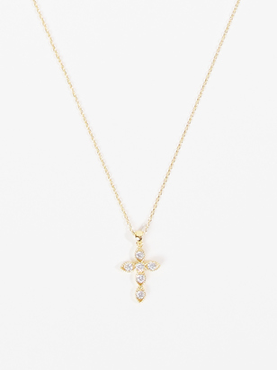 Vera Antique Cross Necklace - ARULA
