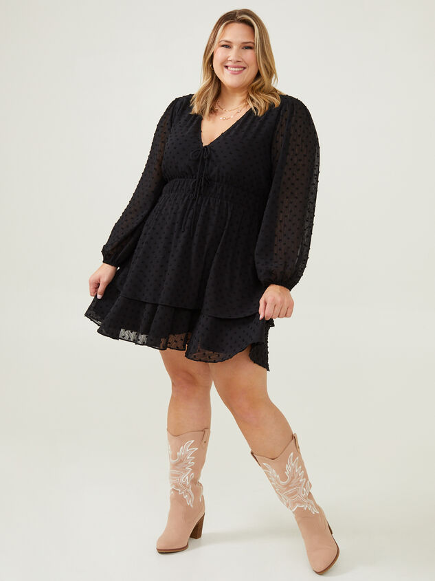 Adelyn Clipdot Dress Detail 5 - ARULA
