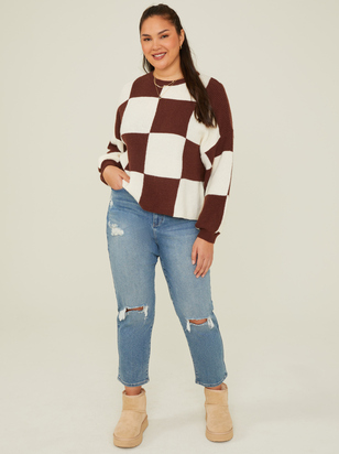 Carla Checkered Sweater - ARULA