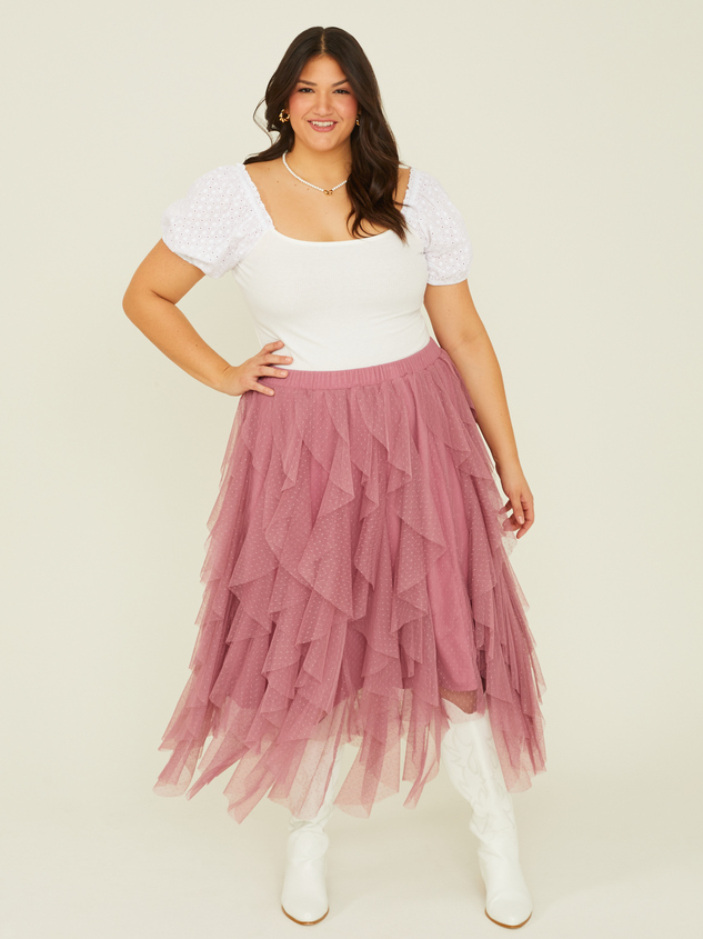 Nia Tulle Maxi Skirt Detail 2 - ARULA
