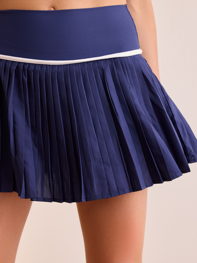 Double Play Pleated Skort Detail 2 - ARULA