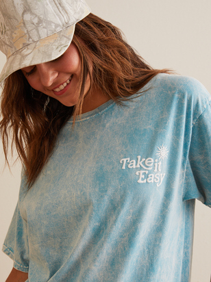 Take It Easy Oversized Tee - ARULA