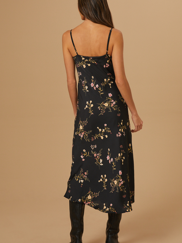 Quinn Floral Midi Dress Detail 5 - ARULA