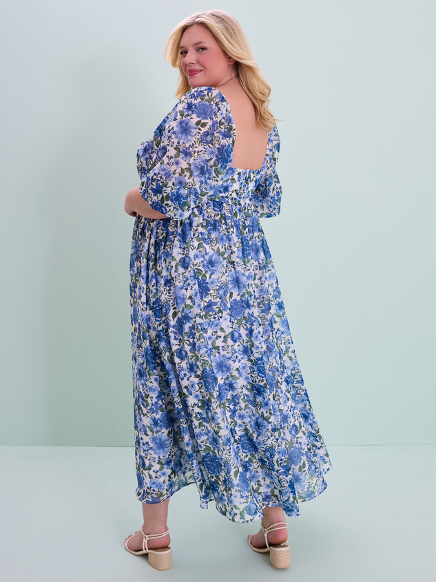Delilah Floral Maxi Dress Detail 5 - ARULA
