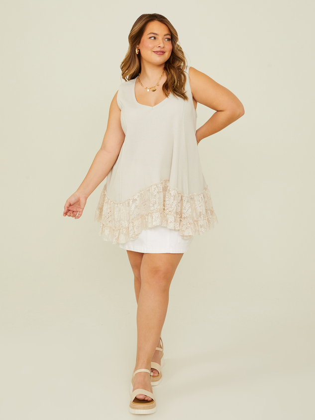 All In Lace Hem Tunic Detail 2 - ARULA
