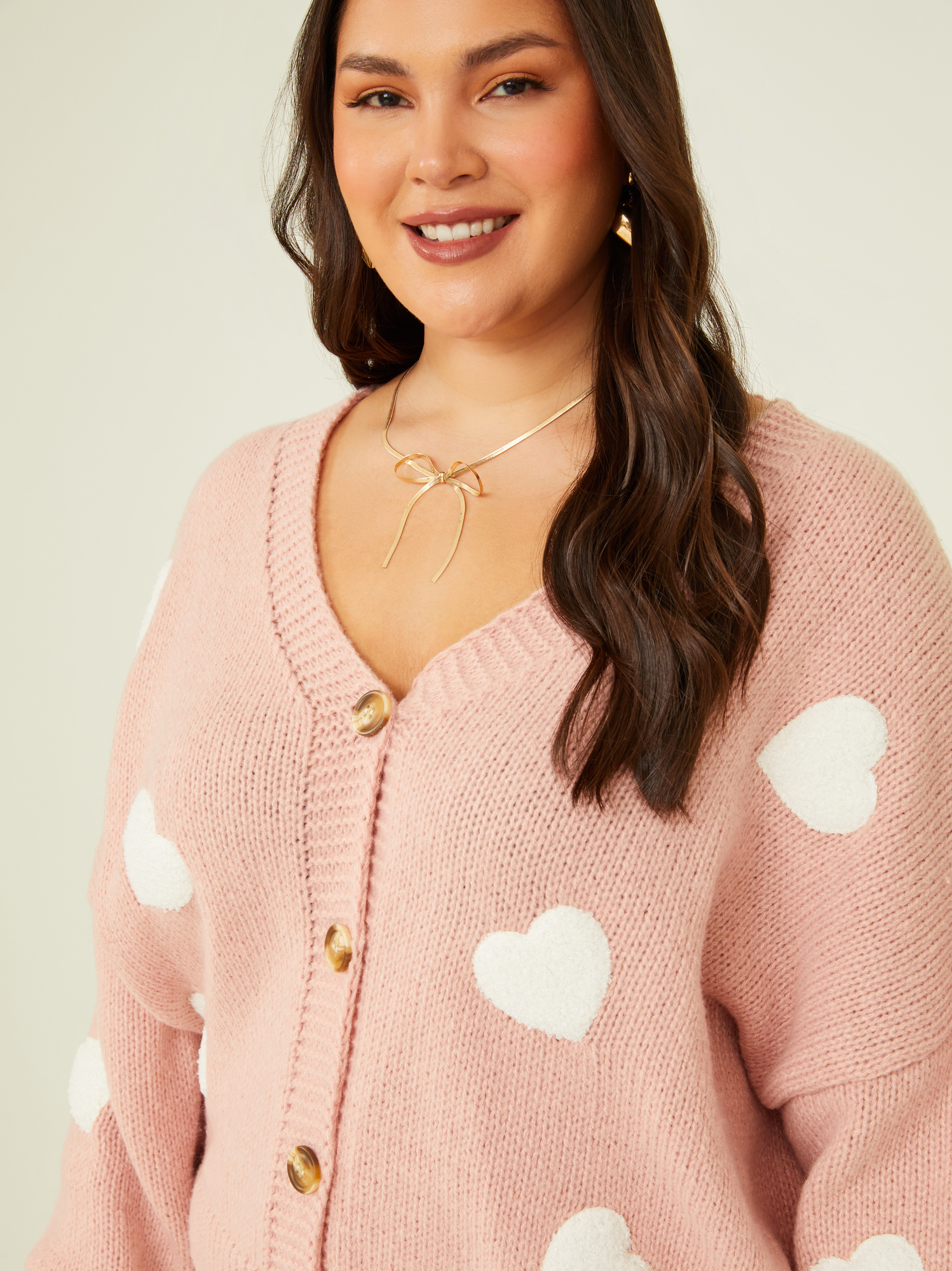 Cardigan with hearts hotsell