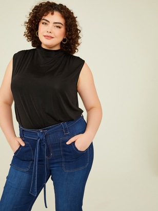 Juni Mock Neck Bodysuit - ARULA