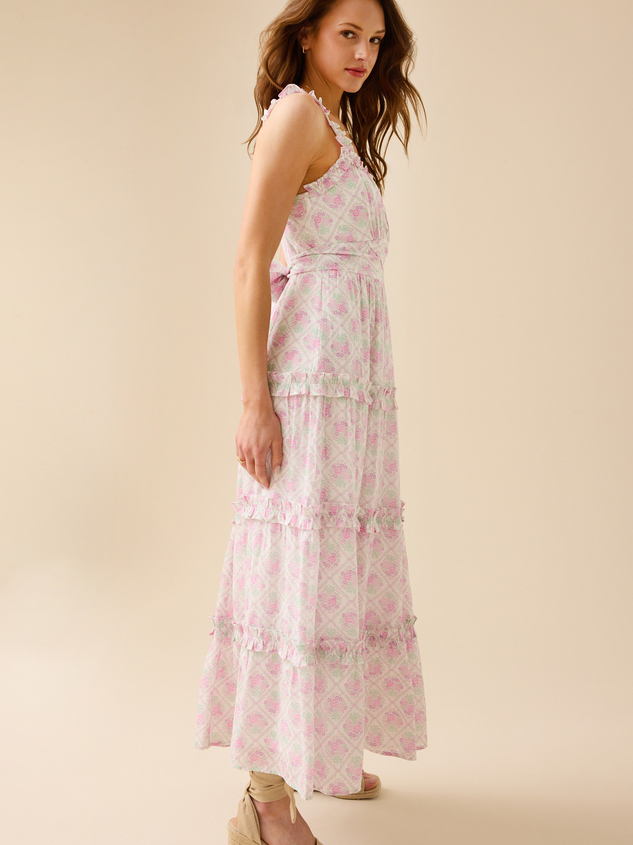 Relani Floral Maxi Dress Detail 3 - ARULA