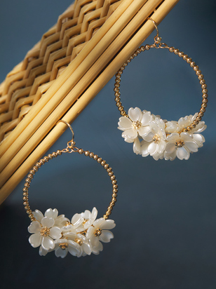 Open Floral Dangle Earrings - ARULA
